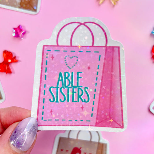 ac shopping bag stickers