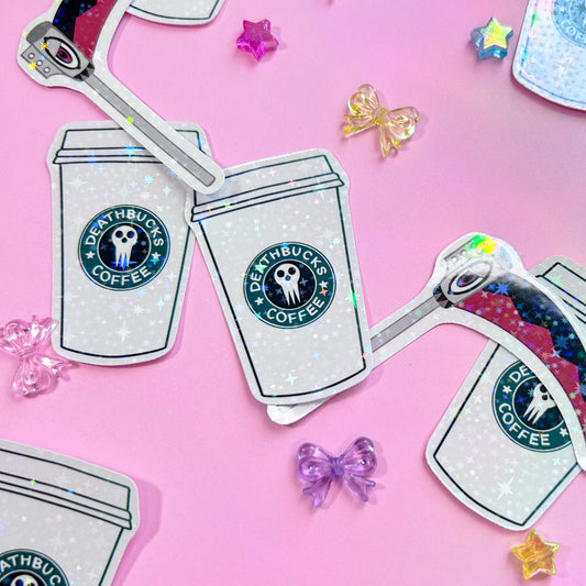 deathbucks coffee cup sticker