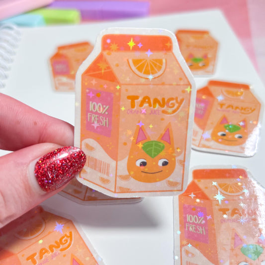 tangy orange juice sticker