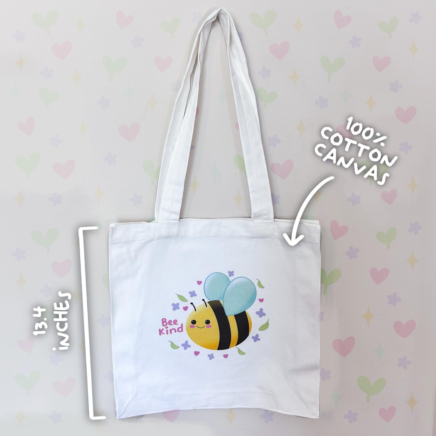 bee kind tote bag