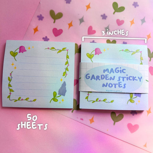 magic garden sticky notes