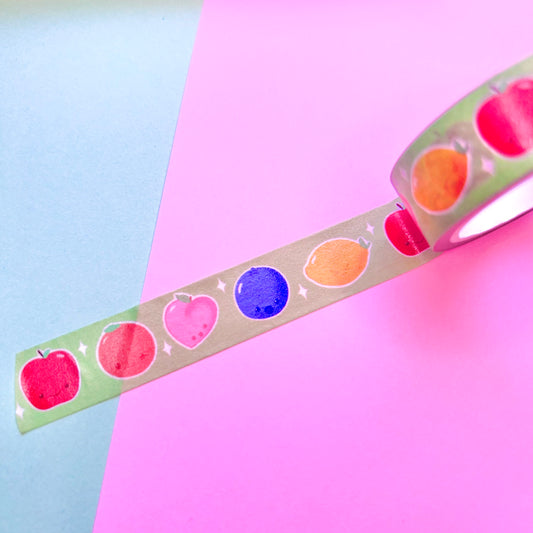 happy fruit washi tape
