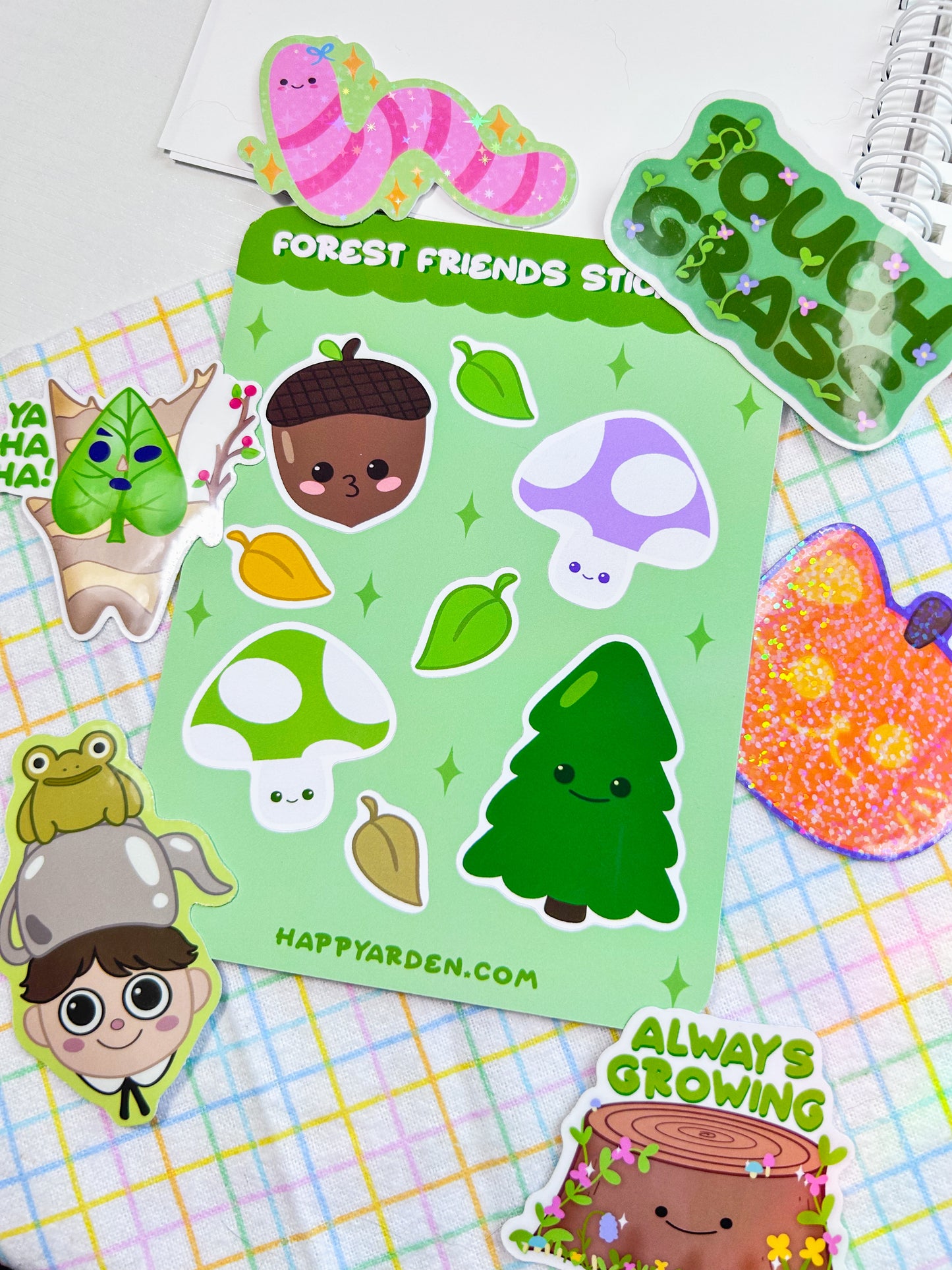 touch grass sticker
