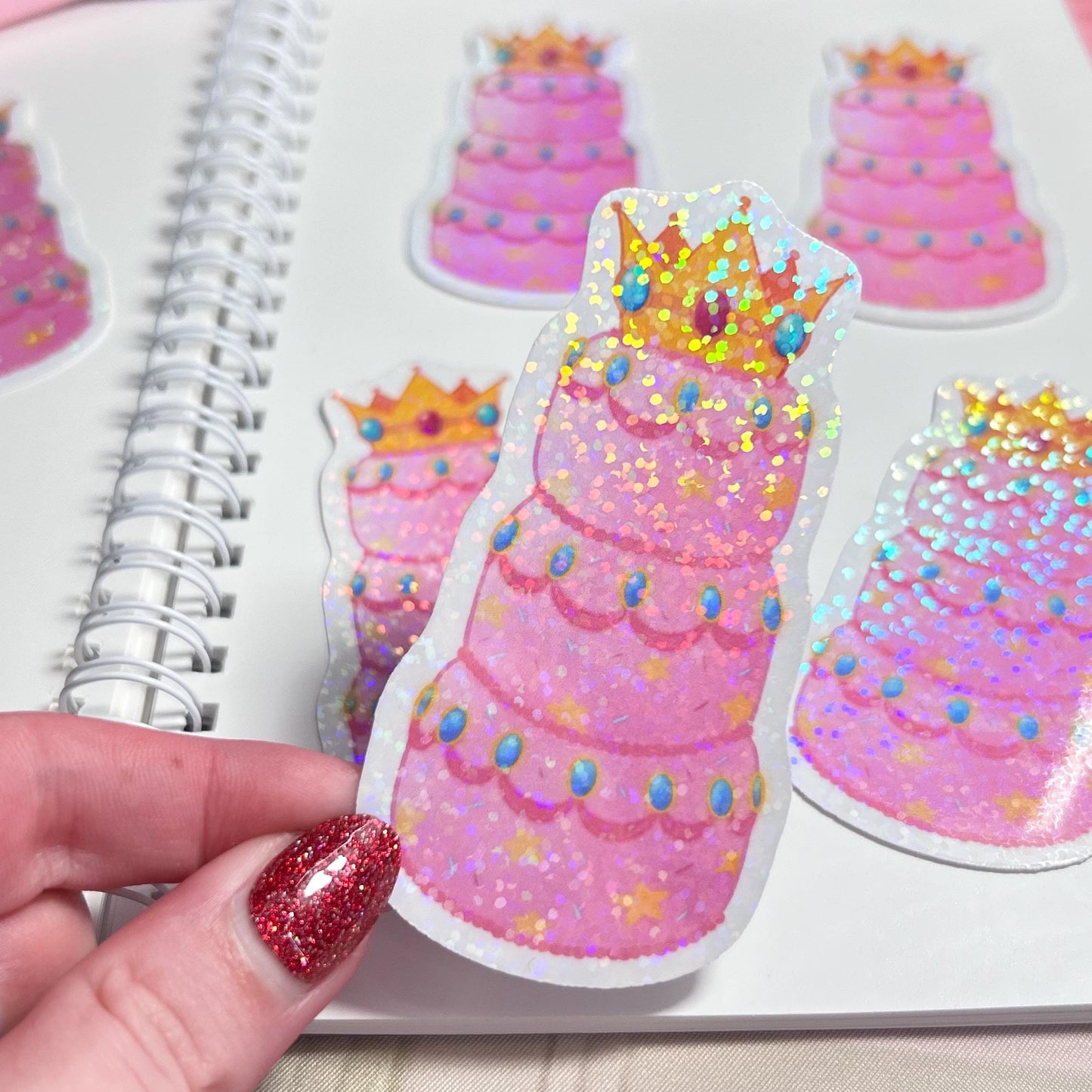 princess peach cake sticker