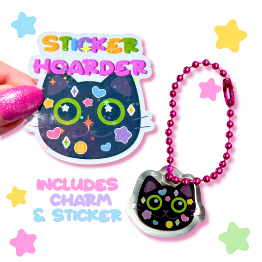 sticker hoarder cat - A5 sticker book
