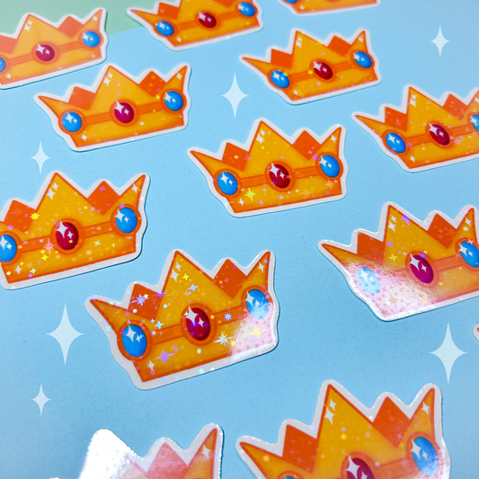 peachy crown sticker