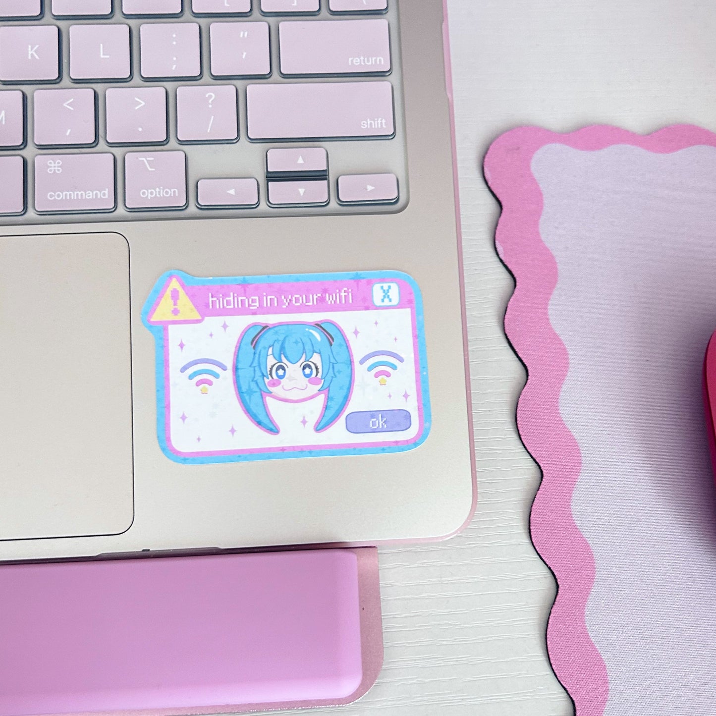 miku hiding in your wifi sticker