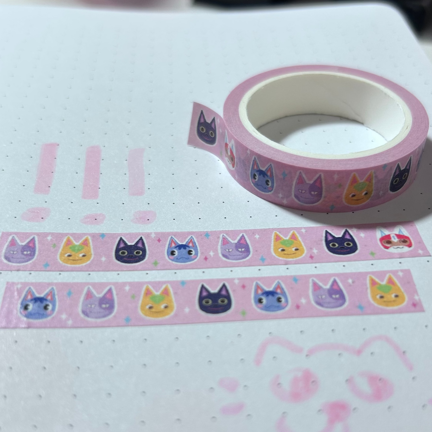 villager cat washi tape