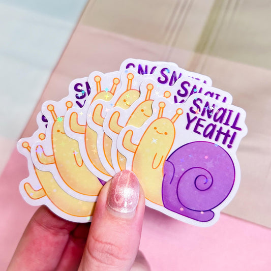 snail yeah! sticker