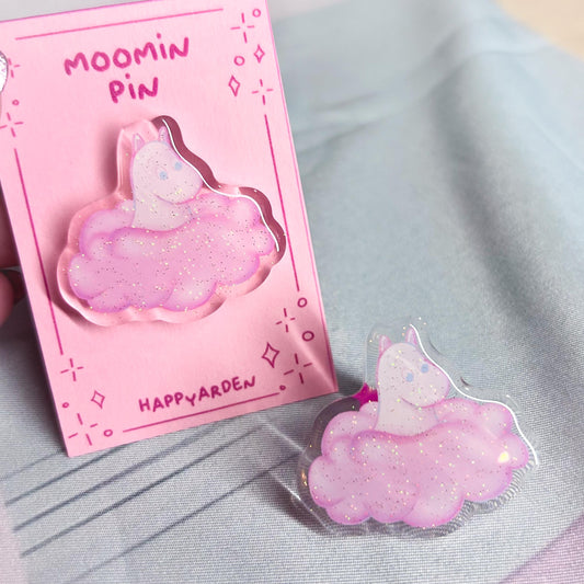 moomin in cloud pin