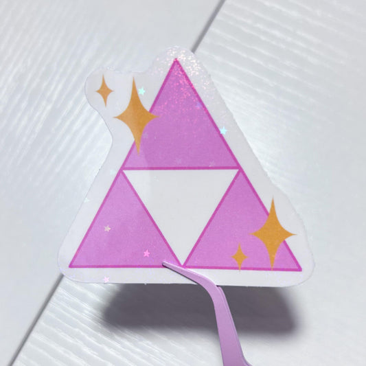 kawaii triforce sticker