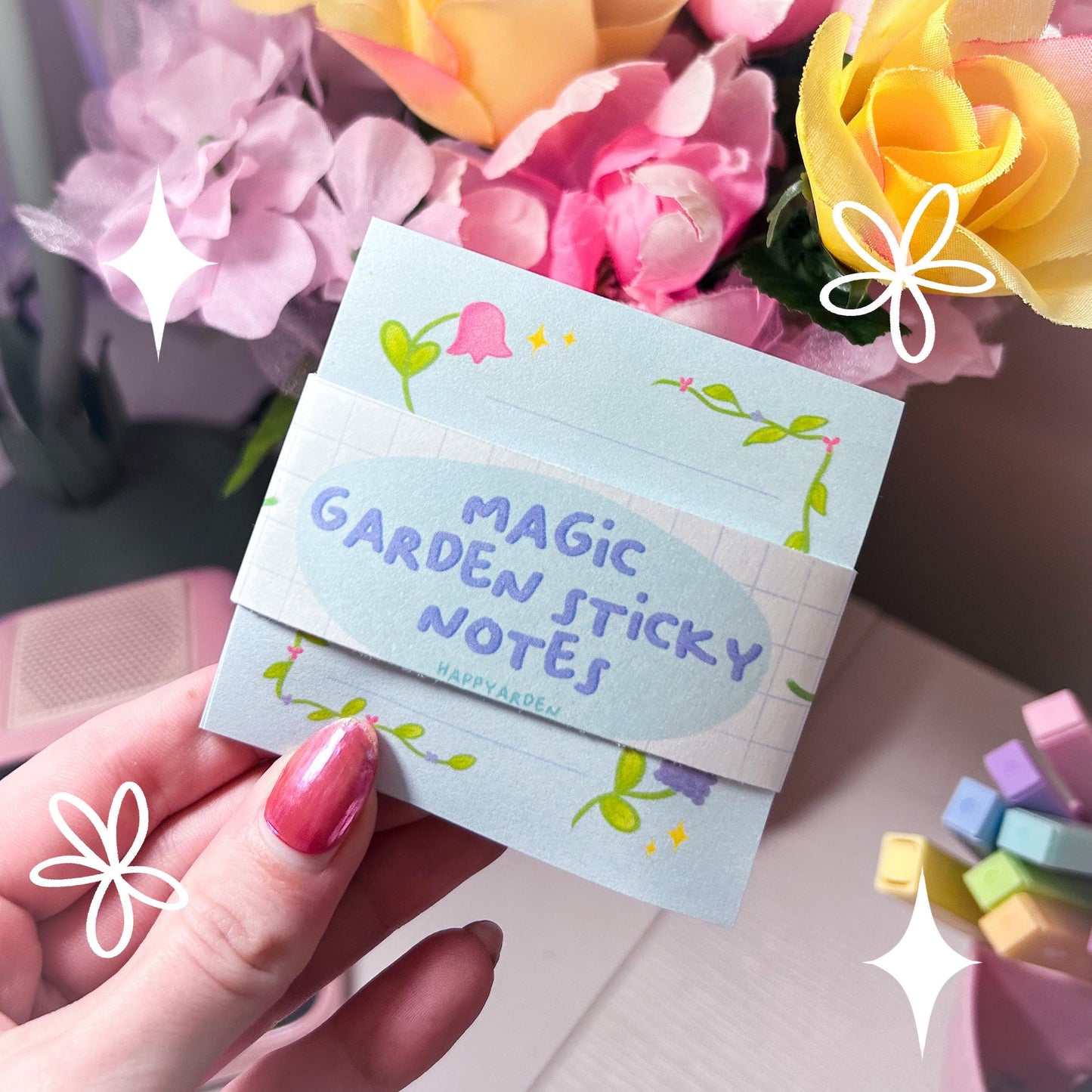 magic garden sticky notes
