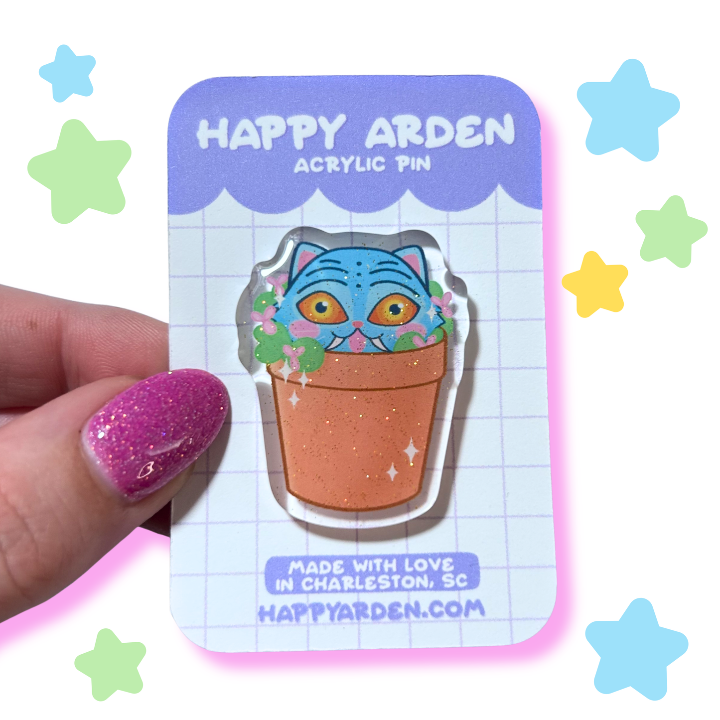 derpy acrylic pin