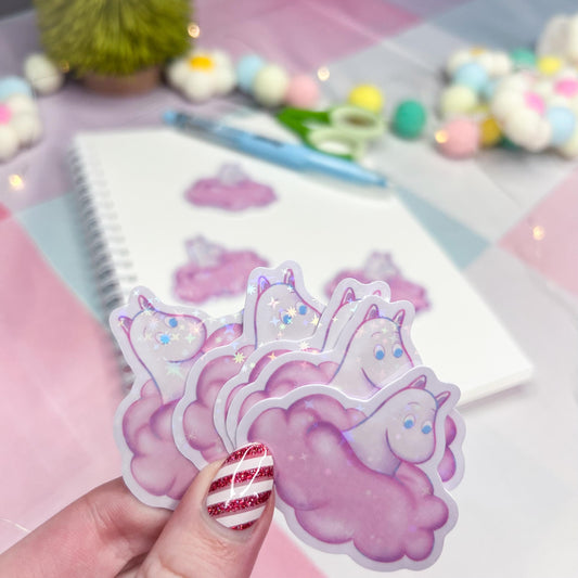 moomin in cloud sticker