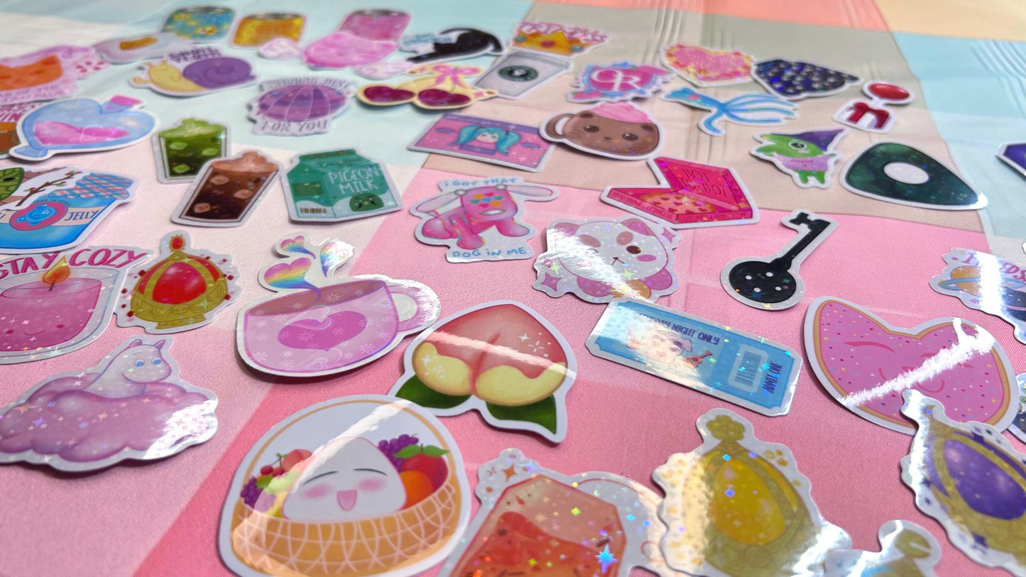 mystery sticker bag