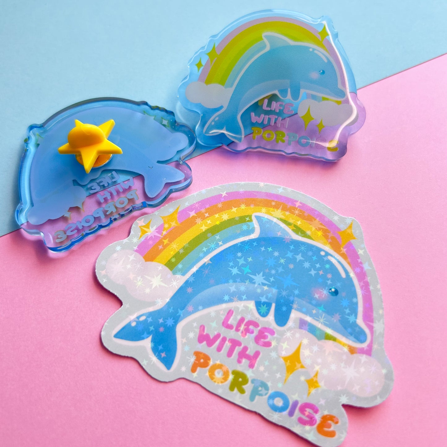 life with porpoise sticker
