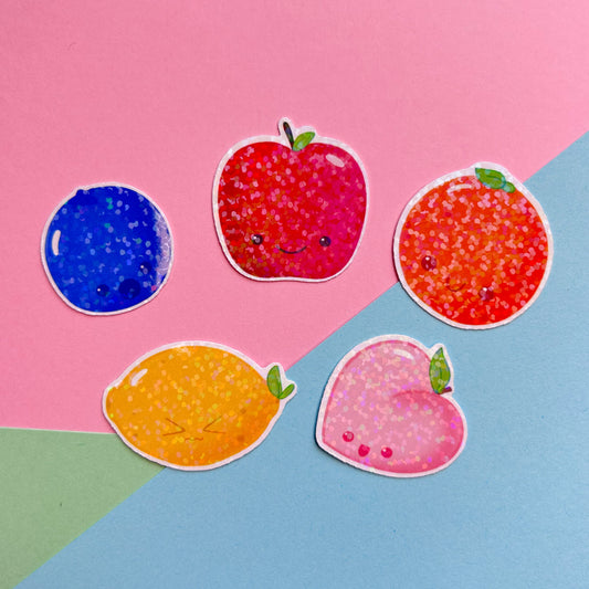 happy fruit sticker flakes