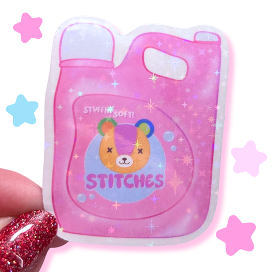 stitches fabric softener sticker