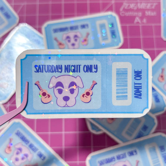kk concert ticket sticker