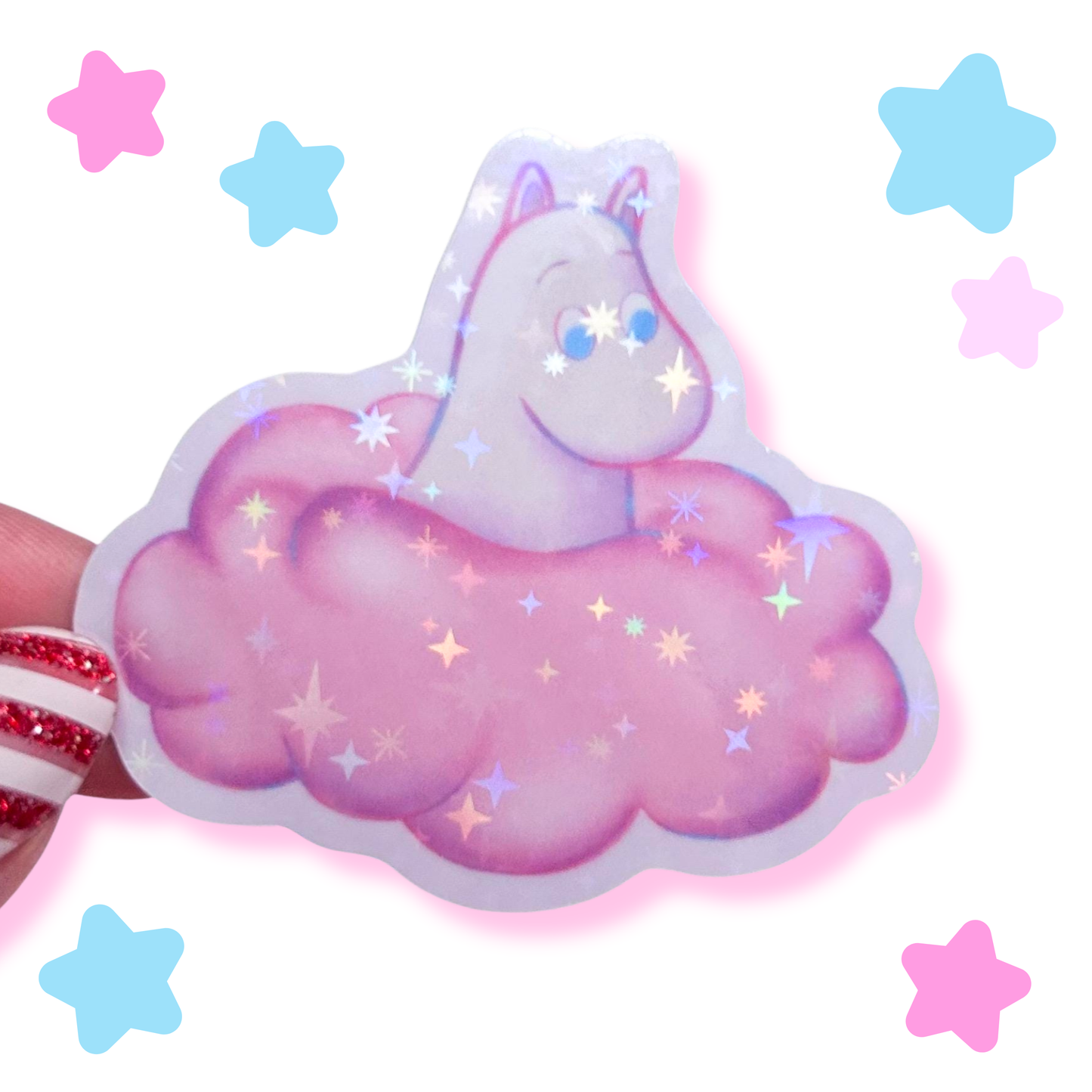 moomin in cloud sticker