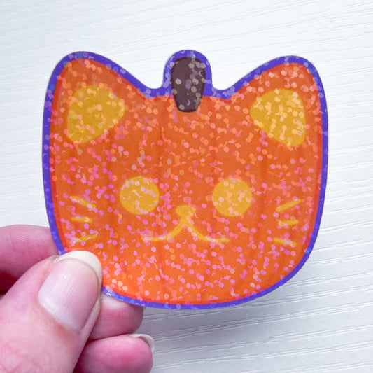 pumpkin kitty sticker