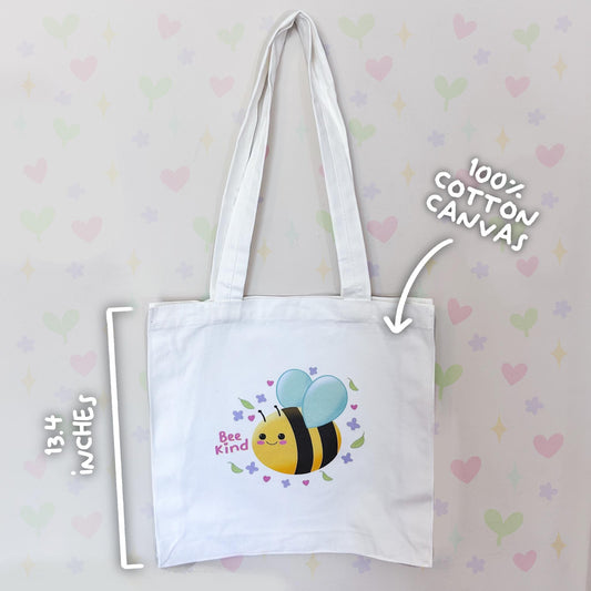 bee kind tote bag
