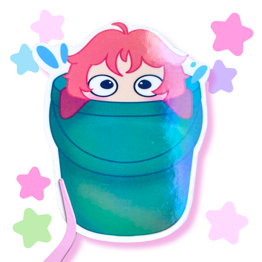 fish girl sticker