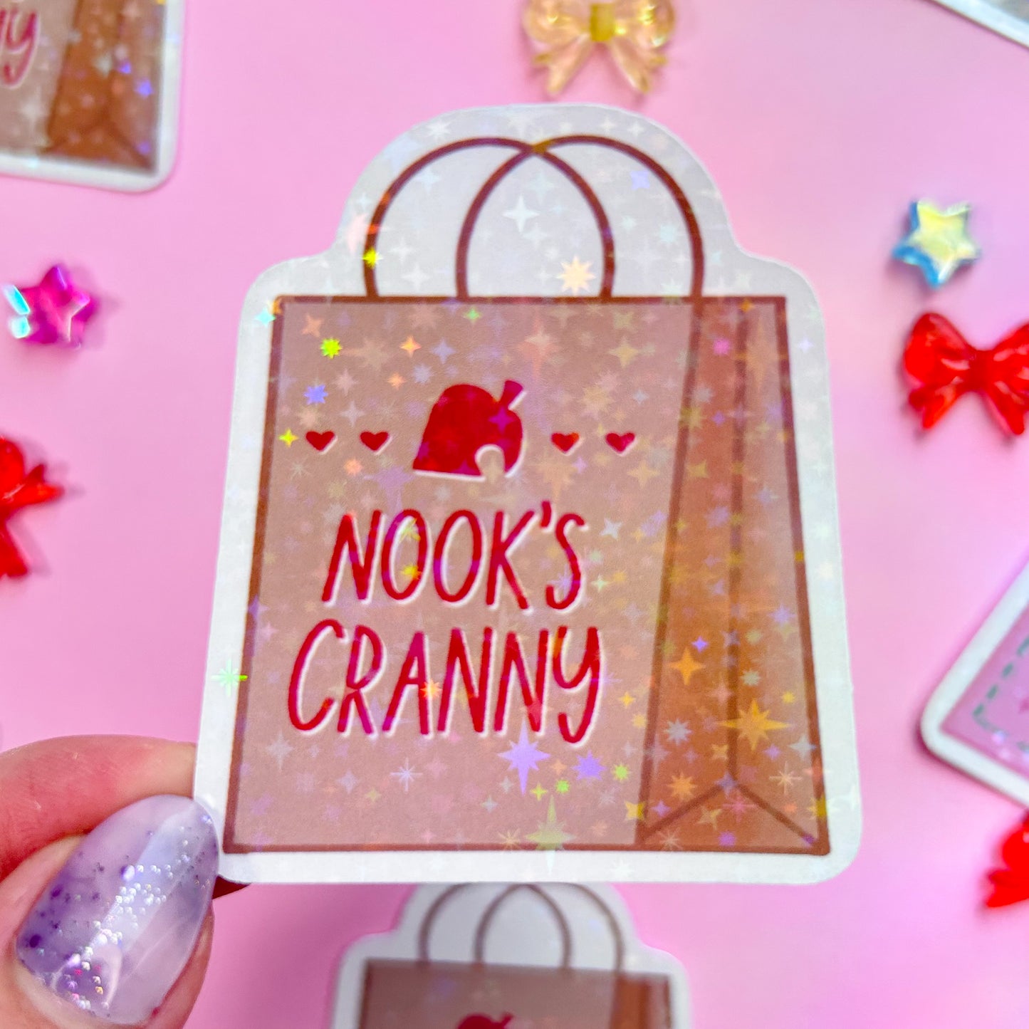 ac shopping bag stickers