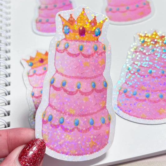 princess peach cake sticker