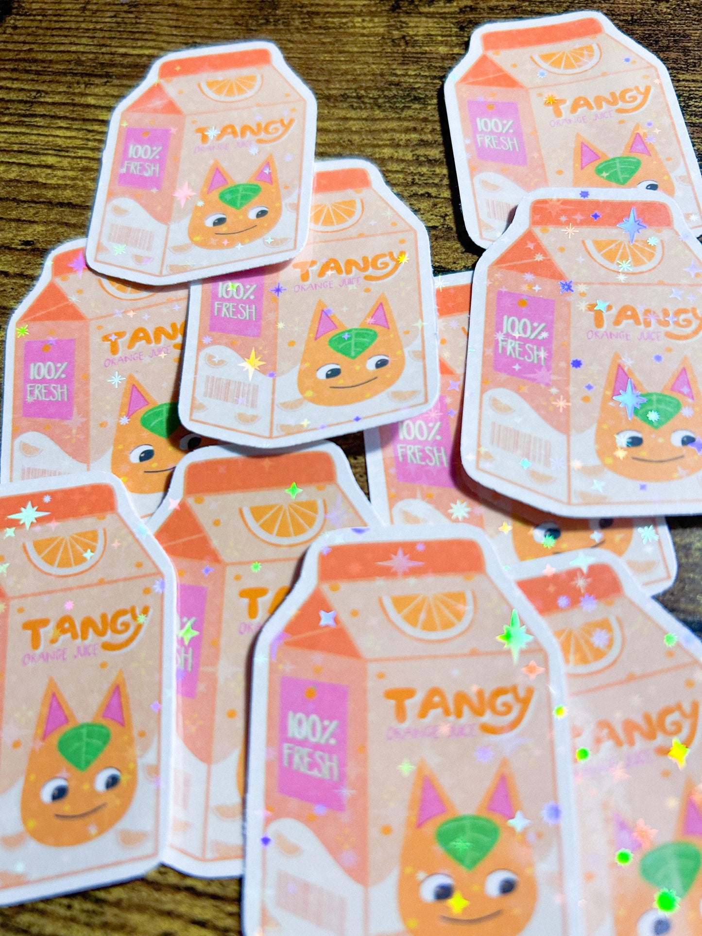 tangy orange juice sticker