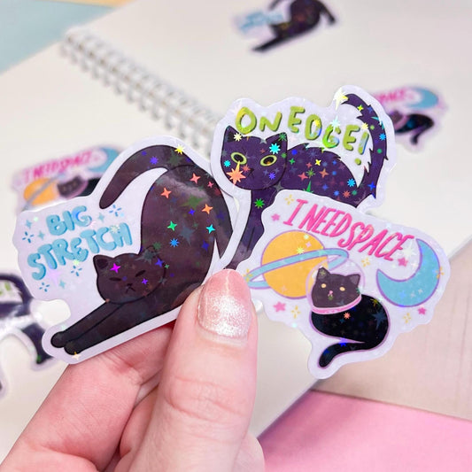 black cat stickers