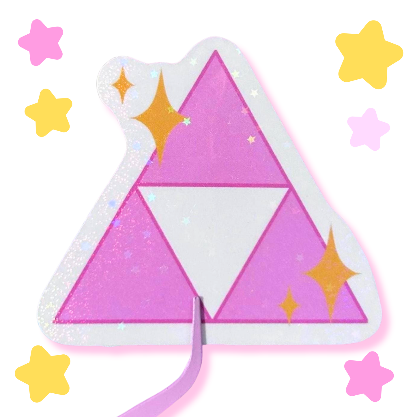 kawaii triforce sticker