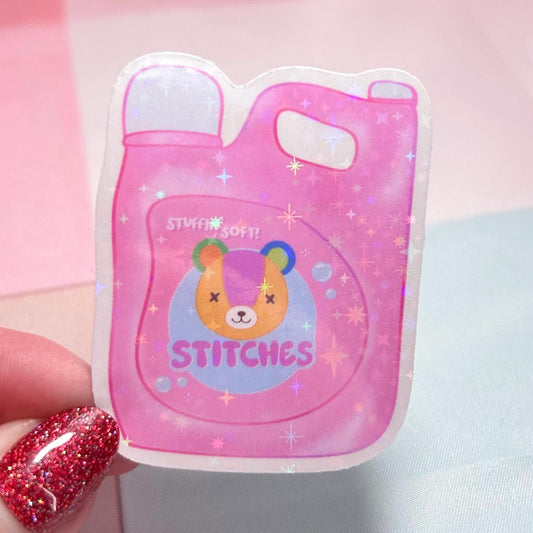 stitches fabric softener sticker