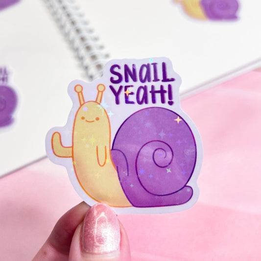 snail yeah! sticker