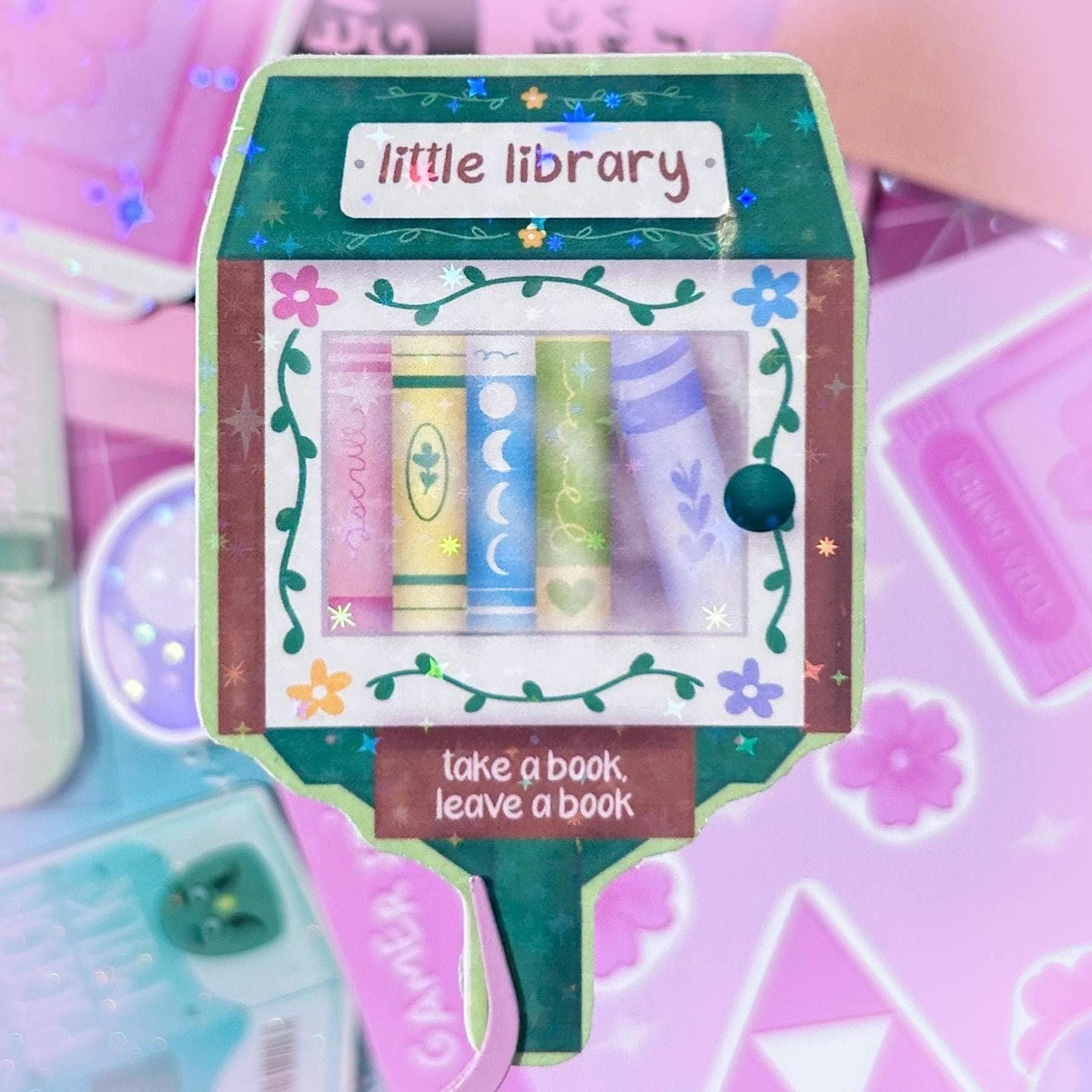 little library sticker – happy arden