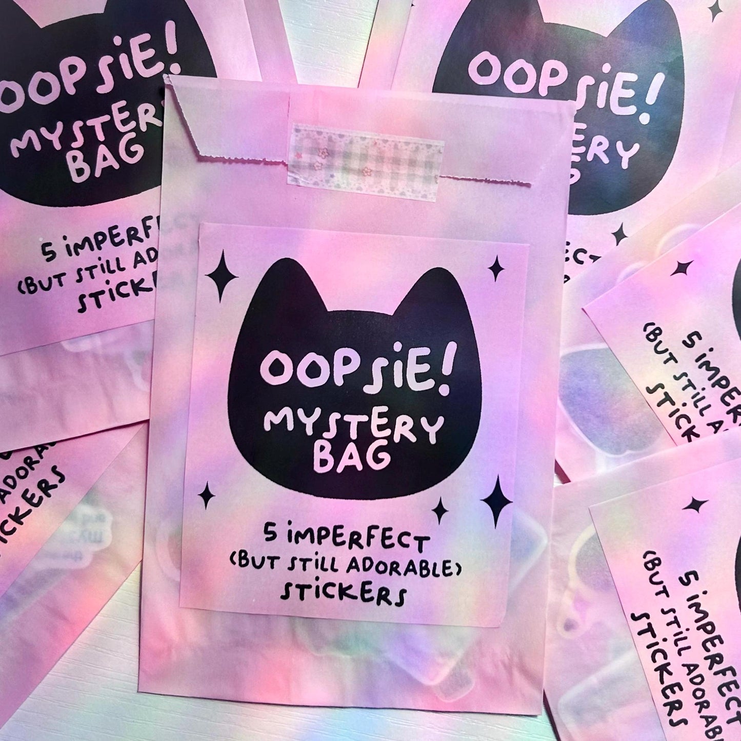 oopsie sticker bag