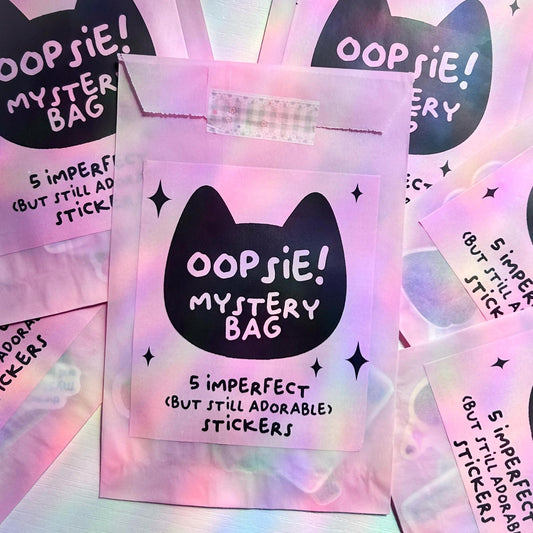 oopsie sticker bag