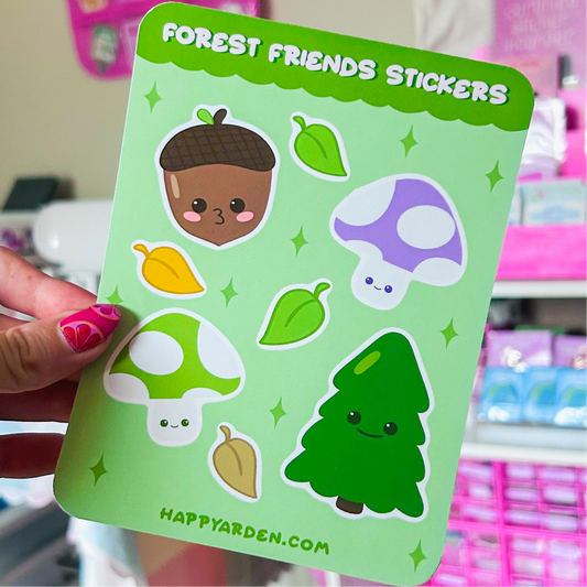 forest friends sticker sheet