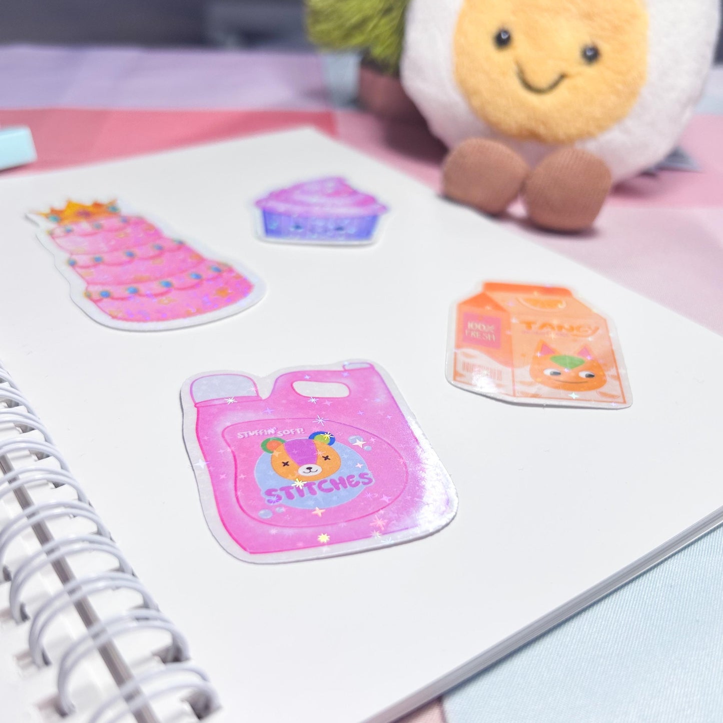 stitches fabric softener sticker