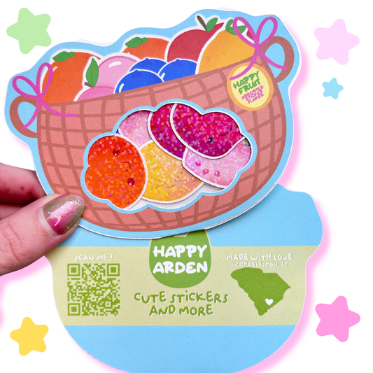 happy fruit sticker flakes