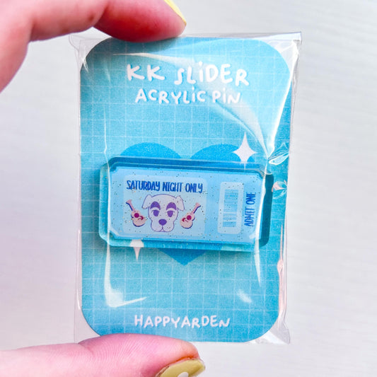 kk concert ticket pin