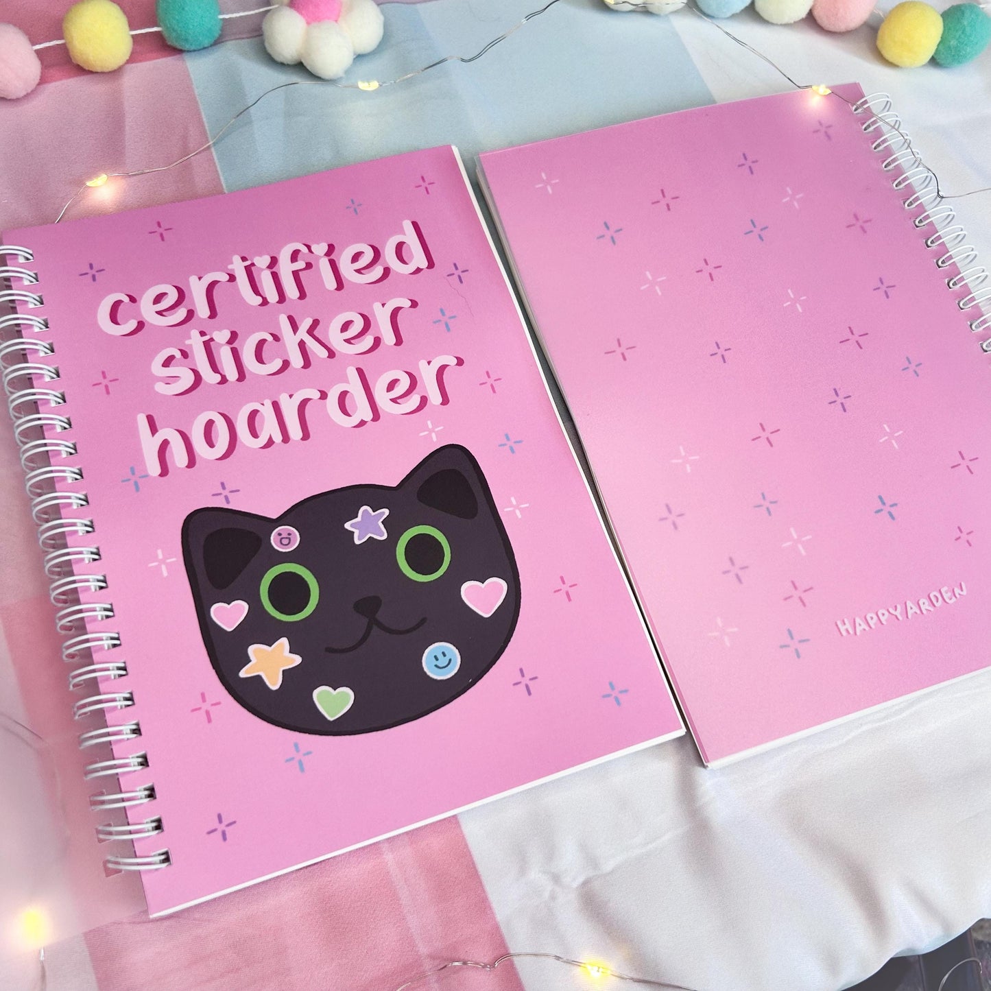 certified sticker hoarder - reusable sticker book