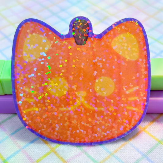 pumpkin kitty sticker
