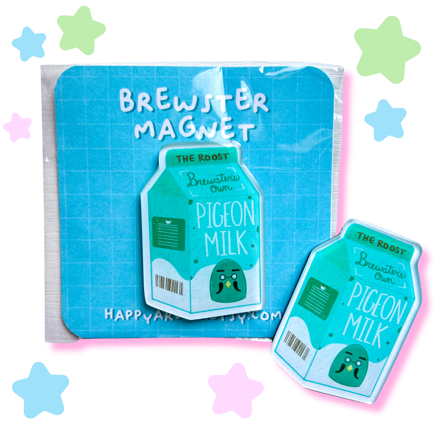 brewster’s pigeon milk magnet