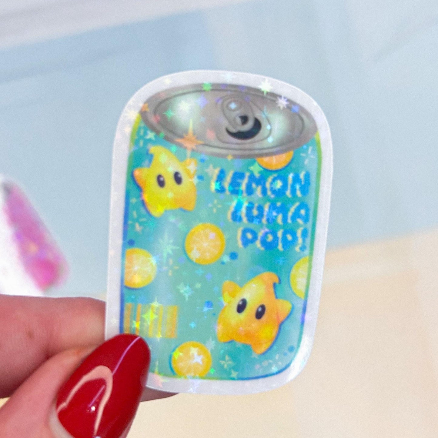 mario princess soda stickers