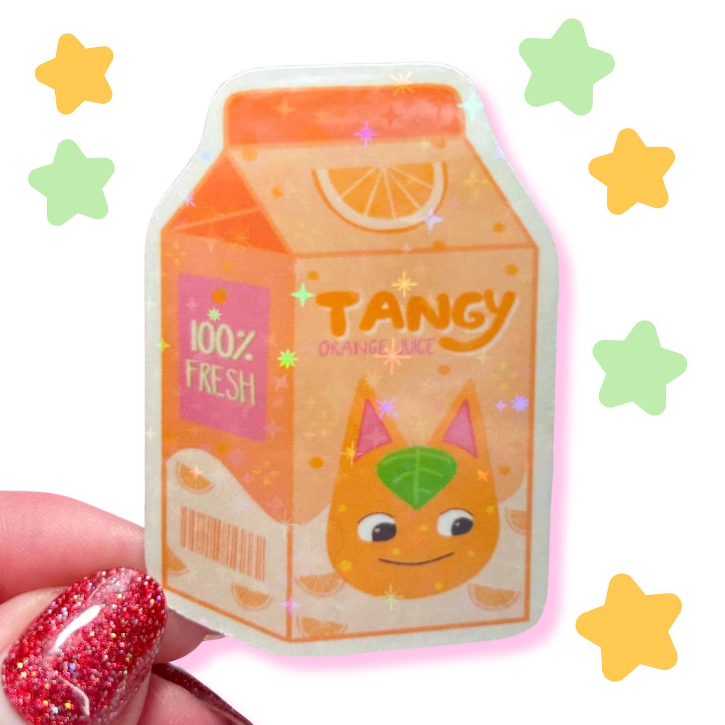 tangy orange juice sticker