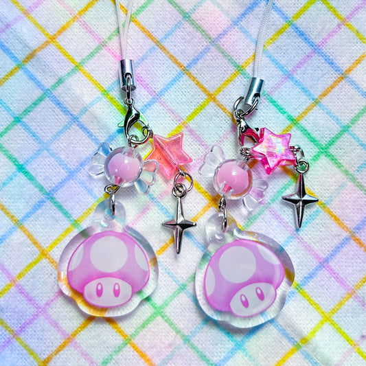 mushroom mini charm