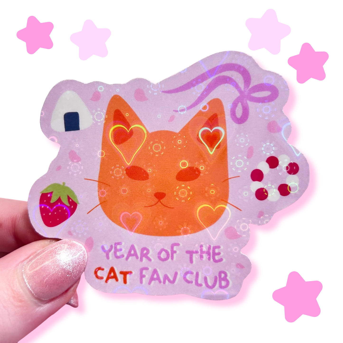 year of the cat fanclub sticker