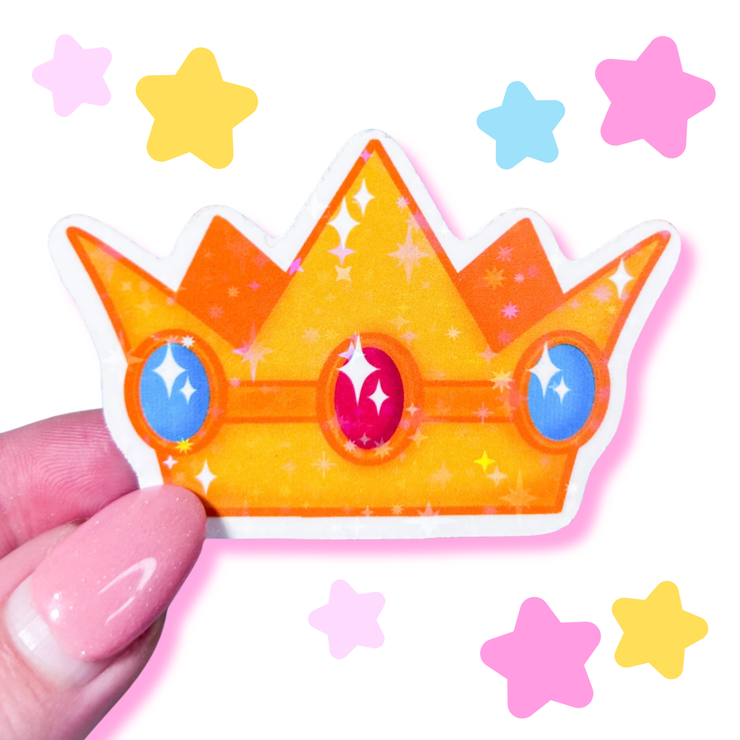 peachy crown sticker