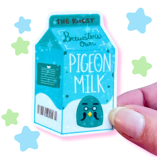brewster’s pigeon milk sticker